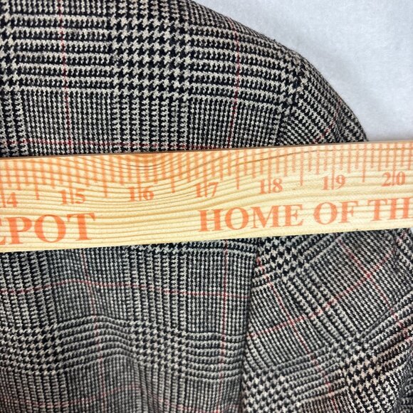 Brooks Brother Madision 1818 Mens Brown & Black  Plaid Blazer Suit Jacket 40R - Picture 13 of 16